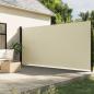 Preview: ARDEBO.de - Seitenmarkise Ausziehbar Creme 220x500 cm