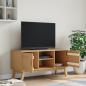 Preview: TV-Schrank OLDEN Braun 114x43x57 cm Massivholz Kiefer