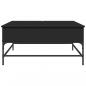 Preview: Couchtisch Schwarz 95x95x45 cm Holzwerkstoff und Metall