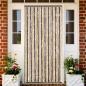 Preview: ARDEBO.de - Fliegenvorhang Dunkelbraun und Beige 100x230 cm Chenille