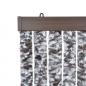 Preview: Fliegenvorhang Braun und Beige 100x200 cm Chenille