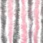 Preview: Fliegenvorhang Silbergrau und Rosa 100x220 cm Chenille