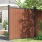 Preview: Zaunelement mit 2 Pfosten Braun 180x186 cm WPC