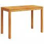 Preview: Garten-Esstisch 110x55x75 cm Massivholz Akazie