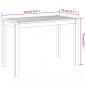 Preview: Garten-Esstisch 110x55x75 cm Massivholz Akazie