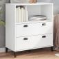 Preview: ARDEBO.de - Bücherschrank VIKEN Weiß 80x40x90 cm Holzwerkstoff