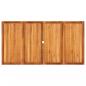 Preview: Gartentisch Schwarz 180x90x75 cm Poly Rattan Akazienholz