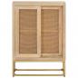 Preview: Sideboard 55x30x76 cm Massivholz Mango und Eisen