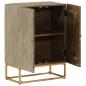 Preview: Sideboard 55x30x76 cm Massivholz Mango und Eisen