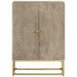Preview: Sideboard 55x30x76 cm Massivholz Mango und Eisen