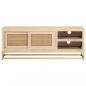Preview: TV-Schrank 110x30x40 cm Massivholz Mango und Eisen