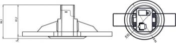 Preview: Theben theRonda S360-100 FLAT DE WH Präsenzmelder (PIR) Deckeneinbau innen, 360° rund, 8 m, 1 Kanal Licht, weiß 2080540