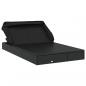 Preview: 2-Personen-Sonnenliege mit Dach Schwarz 213x118x97 Poly Rattan