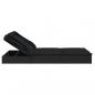 Preview: 2-Personen-Sonnenliege mit Dach Schwarz 213x118x97 Poly Rattan