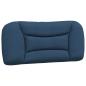 Preview: Bettgestell mit Kopfteil Blau 90x190 cm Stoff