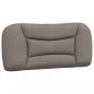 Preview: Bettgestell mit Kopfteil Taupe 90x200 cm Stoff