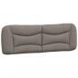 Preview: Bettgestell mit Kopfteil Taupe 160x200 cm Stoff