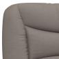 Preview: Bettgestell mit Kopfteil Taupe 160x200 cm Stoff