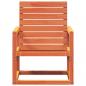 Preview: Gartenstuhl Wachsbraun 57,5x63x76 cm Massivholz Kiefer