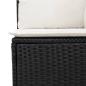 Preview: ARDEBO.de - 8-tlg. Garten-Sofagarnitur mit Kissen Schwarz Poly Rattan