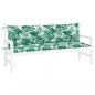 Preview: Gartenbank-Auflagen 2 Stk. Blattmuster 180x50x7cm Oxford-Gewebe