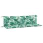Preview: Gartenbank-Auflagen 2 Stk. Blattmuster 180x50x7cm Oxford-Gewebe