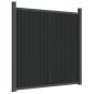 Preview: Zaunelement Grau 699x186 cm WPC