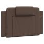 Preview: Bett mit Matratze Braun 80x200 cm Kunstleder
