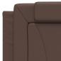 Preview: Bett mit Matratze Braun 100x200 cm Kunstleder