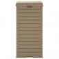 Preview: Outdoor-Mülltonne Hellbraun 41x41x86 cm Polypropylen