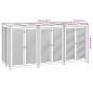 Preview: Gartenbox 210x87x104 cm Massivholz Akazie