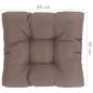 Preview: Palettenkissen Taupe 80x80x12 cm Stoff