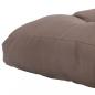 Preview: Palettenkissen Taupe 50x50x12 cm Stoff