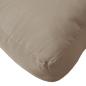 Preview: Palettenkissen Taupe 50x50x12 cm Stoff