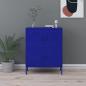 Preview: ARDEBO.de - Lagerschrank Marineblau 80x35x101,5 cm Stahl    