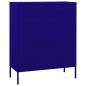 Preview: ARDEBO.de - Lagerschrank Marineblau 80x35x101,5 cm Stahl