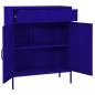 Preview: Lagerschrank Marineblau 80x35x101,5 cm Stahl