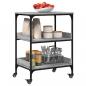 Preview: Küchenwagen Grau Sonoma 60x41x80,5 cm Holzwerkstoff