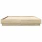 Preview: Bettgestell mit LED Sonoma-Eiche 120x190 cm