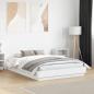 Preview: Bettgestell mit LED Weiß 135x190 cm