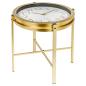 Preview: ARDEBO.de - Home&Styling Beistelltisch mit Uhr Golden