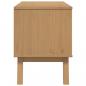 Preview: TV-Schrank OLDEN Grau und Braun 114x43x57 cm Massivholz Kiefer