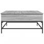 Preview: Couchtisch Grau Sonoma 95x95x45 cm Holzwerkstoff und Metall