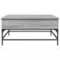 Preview: Couchtisch Grau Sonoma 95x95x45 cm Holzwerkstoff und Metall