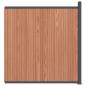 Preview: Zaunelement Braun 173x186 cm WPC