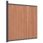Preview: Zaunelement Braun 173x186 cm WPC