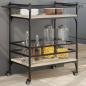 Preview: ARDEBO.de - Küchenwagen Sonoma-Eiche 82x40x78,5 cm Holzwerkstoff