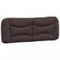 Preview: Bettgestell mit Kopfteil Dunkelbraun 140x190 cm Stoff
