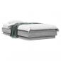 Preview: ARDEBO.de - Bettgestell mit LED Grau Sonoma-Eiche 90x190 cm
