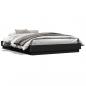 Preview: ARDEBO.de - Bettgestell mit LED Schwarz 150x200 cm